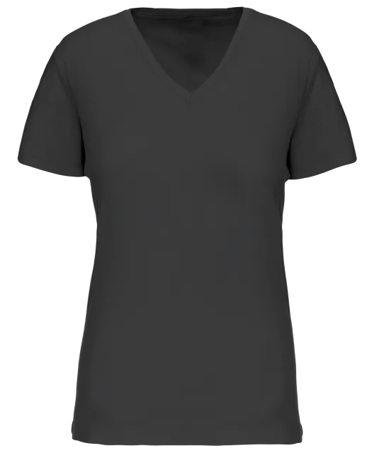 K3029IC - Dames-t-shirt BIO150 IC V-hals Dark Grey