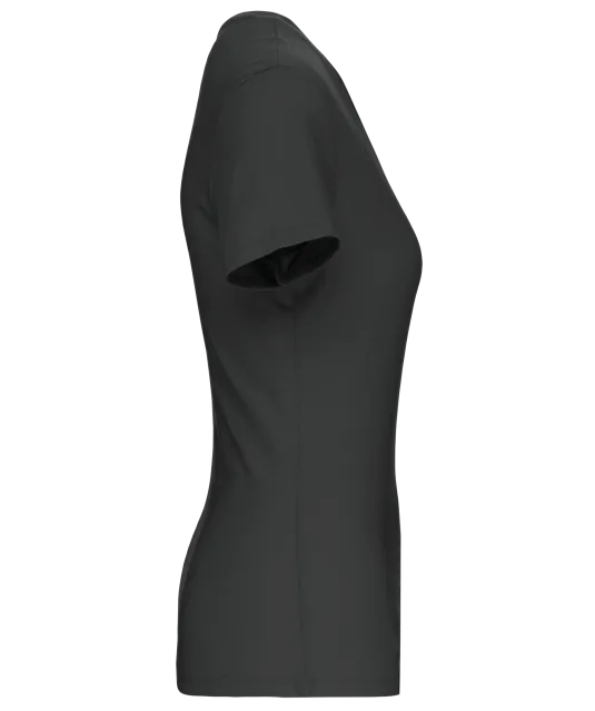 K3029IC - Dames-t-shirt BIO150 IC V-hals Dark Grey