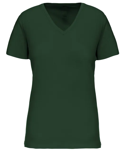 K3029IC - Dames-t-shirt BIO150 IC V-hals Forest Green