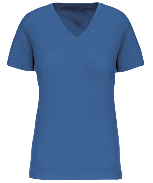 K3029IC - Dames-t-shirt BIO150 IC V-hals Light Royal Blue