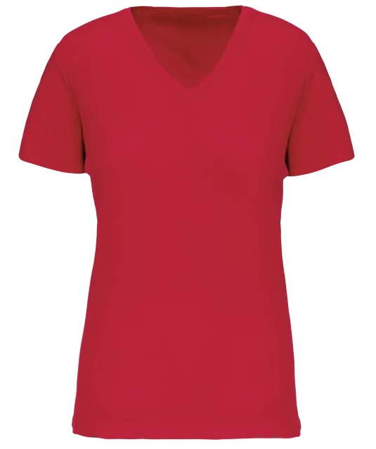 K3029IC - Dames-t-shirt BIO150 IC V-hals Red