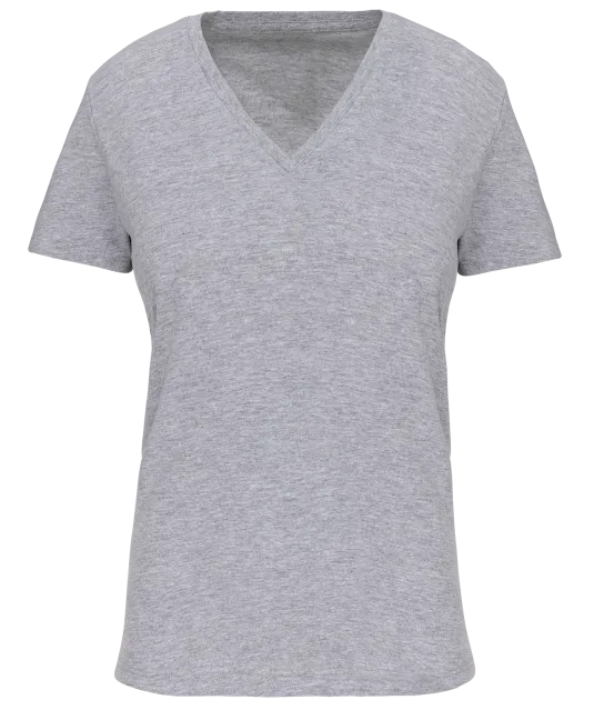 K3029IC - Dames-t-shirt BIO150 IC V-hals Oxford Grey