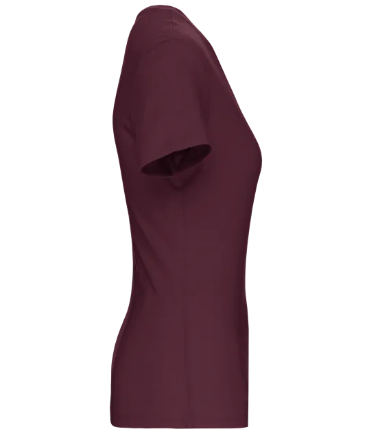 K3029IC - Dames-t-shirt BIO150 IC V-hals Wine