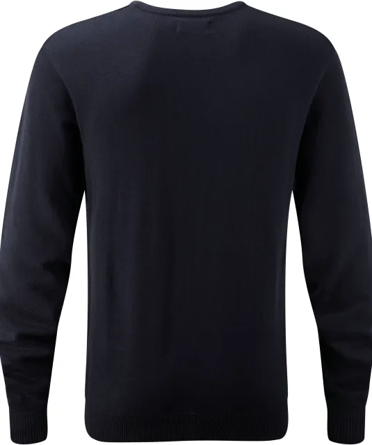 RU710M - V-neck Knitted Pullover French Navy