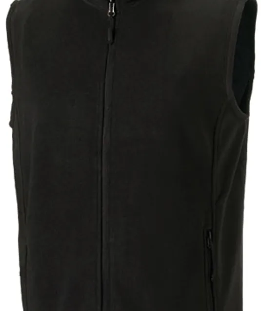 RU8720M - Men's Outdoor Fleece Gilet Black