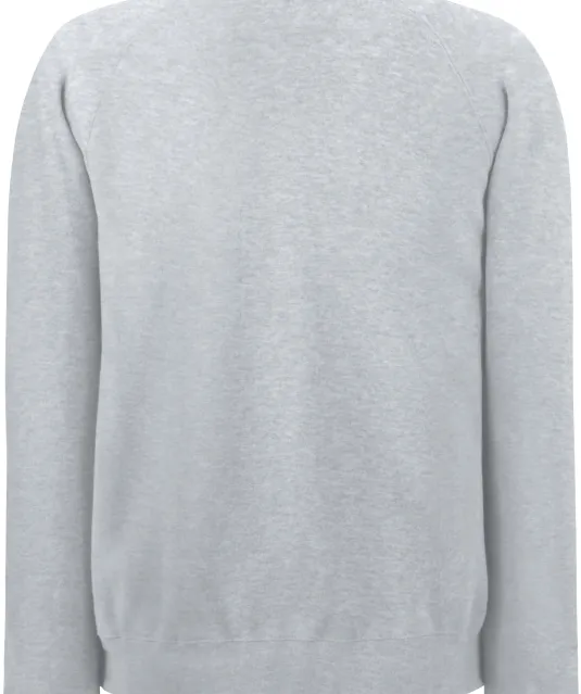 SC165 - Premium Sweater met Ritskraag (62-032-0) Heather Grey