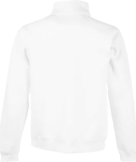 SC165 - Premium Sweater met Ritskraag (62-032-0) White