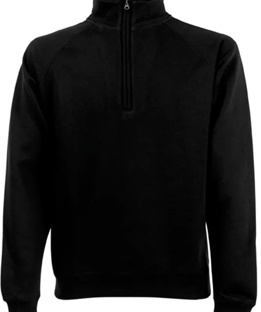 SC165 - Premium Sweater met Ritskraag (62-032-0) Black