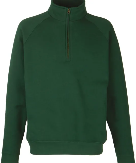 SC165 - Premium Sweater met Ritskraag (62-032-0) Bottle Green
