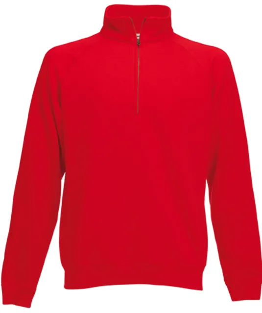 SC165 - Premium Sweater met Ritskraag (62-032-0) Red