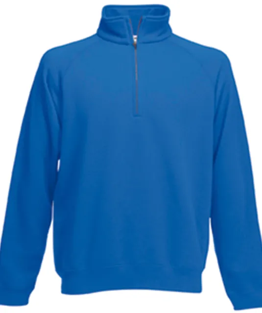 SC165 - Premium Sweater met Ritskraag (62-032-0) Royal Blue