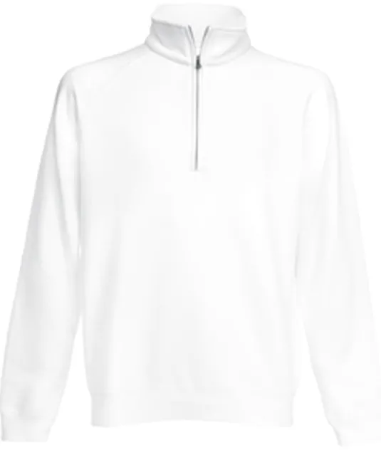 SC165 - Premium Sweater met Ritskraag (62-032-0) White