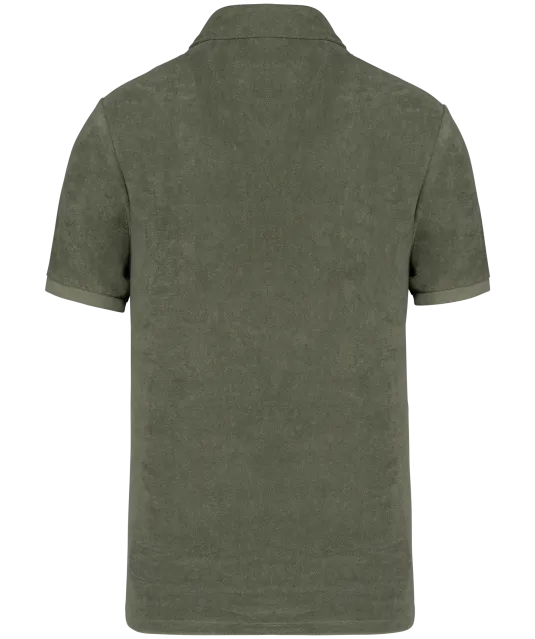 NS227 - Herenpolo Terry Towel- 210 gr/m2 Organic khaki