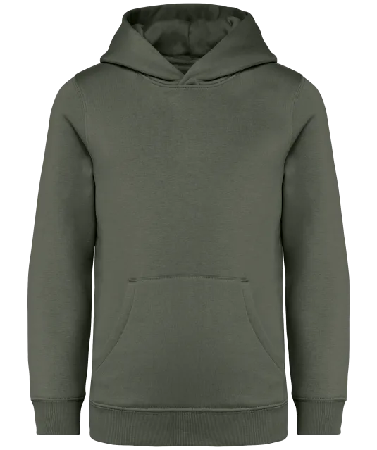 NS404 - Ecologische kindersweater met capuchon Organic khaki