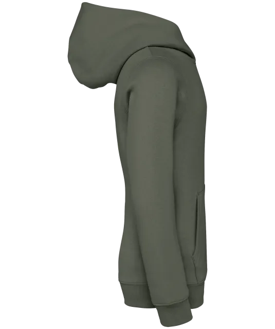 NS404 - Ecologische kindersweater met capuchon Organic khaki