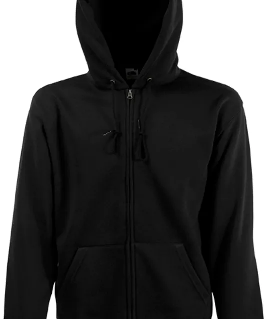 SC361C - Men's Premium Full Zip Hooded Sweatshirt (62-034-0) Black