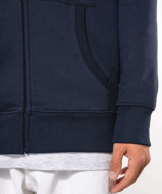 K454 - Hooded Sweater Met Rits White