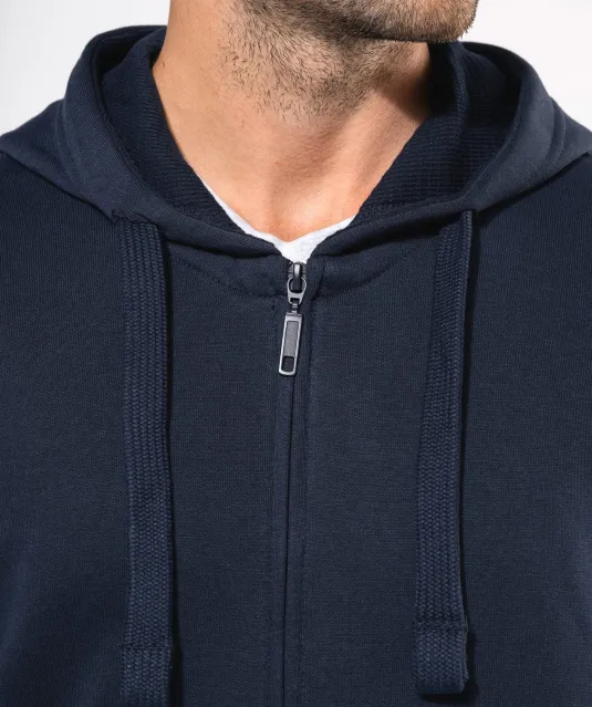 K454 - Hooded Sweater Met Rits White