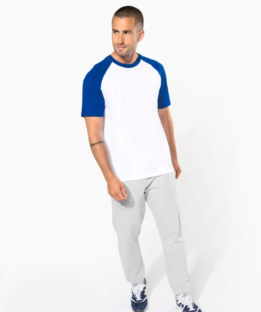 K330 - Baseball - Tweekleurig t-shirt Slate Grey / Black