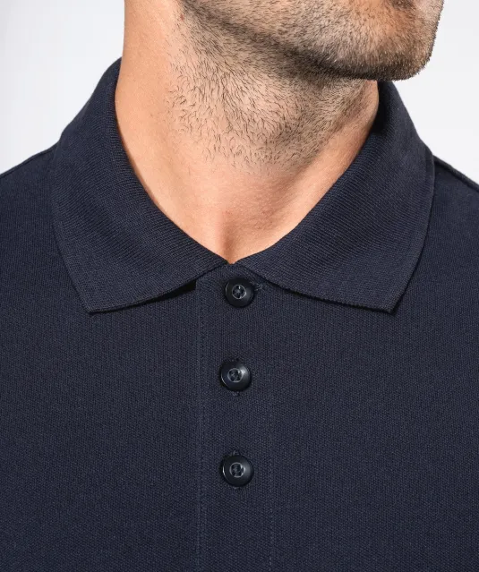 K232 - Tweekleurige piquépolo korte mouwen heren Red / Black