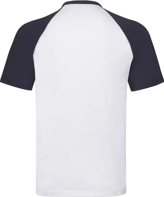 SC61026 - Valueweight Baseball T met korte mouwen White / Black