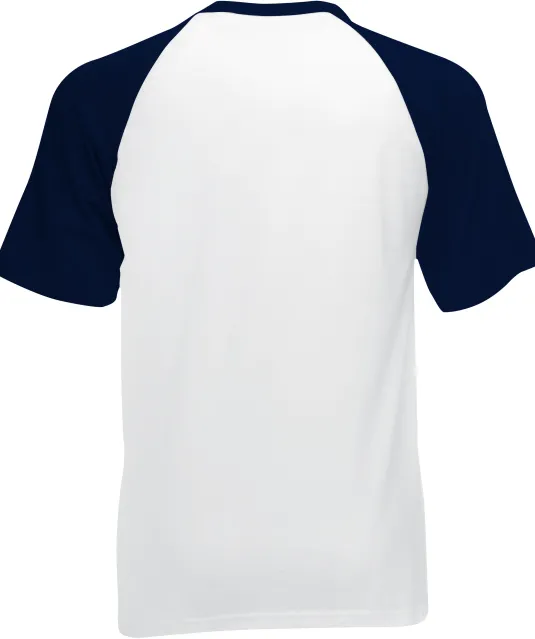 SC61026 - Valueweight Baseball T met korte mouwen White / Deep Navy