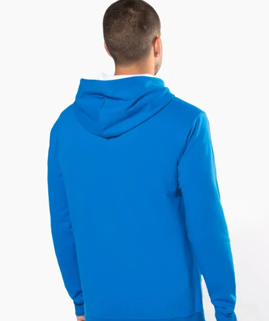 K446 - Sweater met contrasterende capuchon Black / Fine Grey