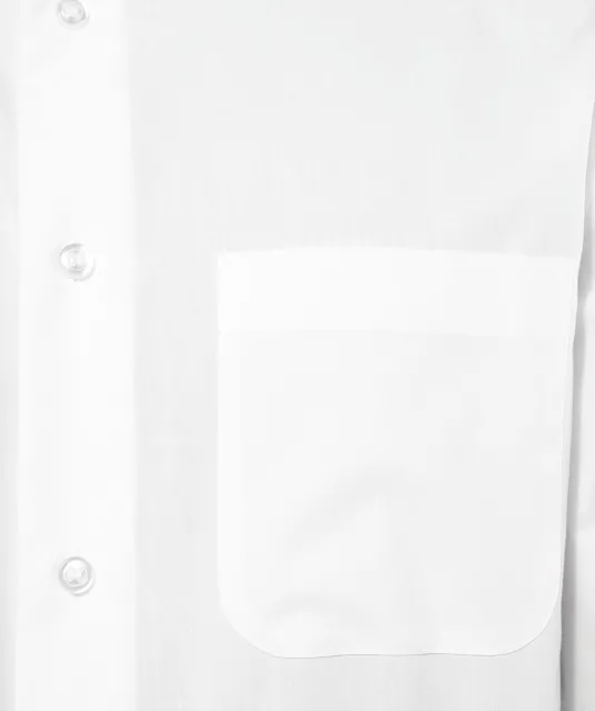 K515 - Herenoverhemd met "Mao" kraag lange mouwen White