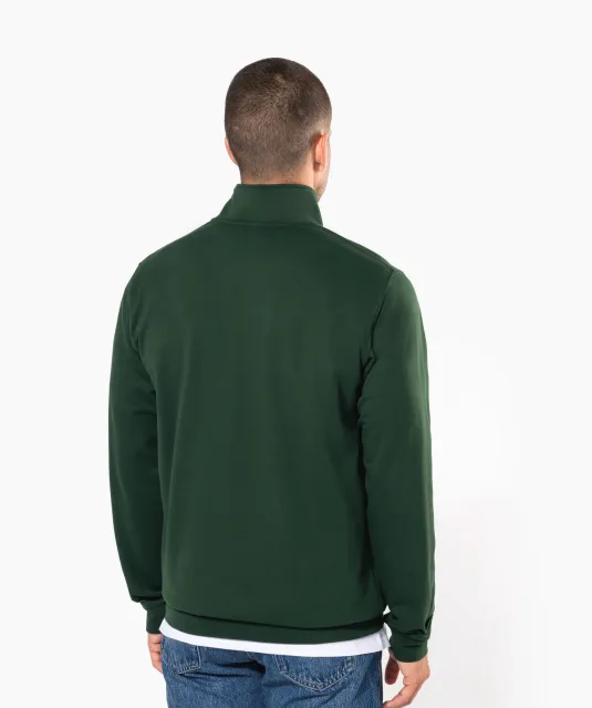 K478 - Sweater met ritskraag White