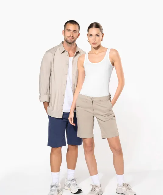 K751 - Dames chino bermudashorts Beige