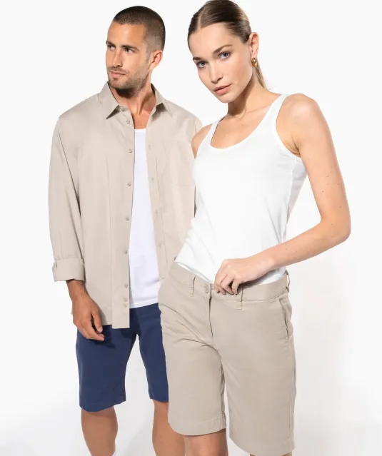 K751 - Dames chino bermudashorts Beige