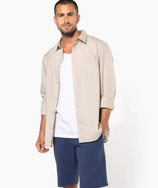 K750 - Heren chino bermudashorts Beige