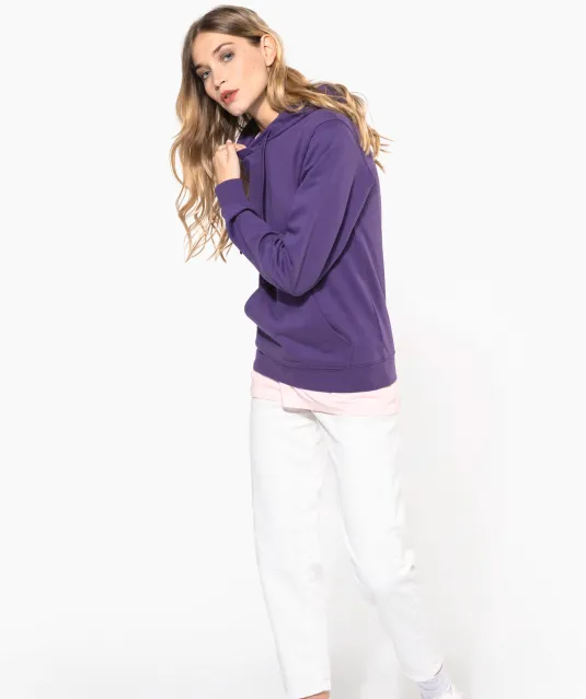 K473 - Eco damessweater met capuchon Black