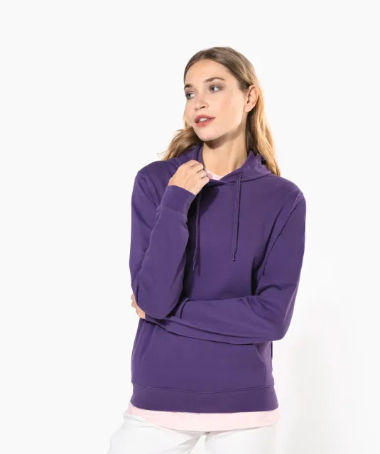 K473 - Eco damessweater met capuchon Black