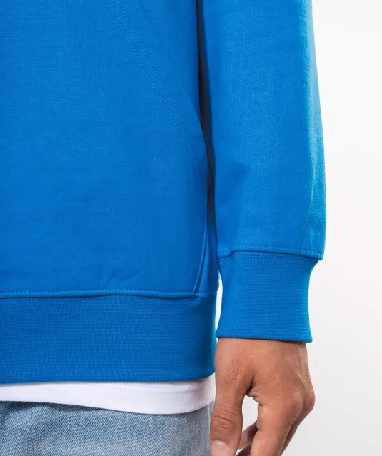 K446 - Sweater met contrasterende capuchon Black / Fine Grey