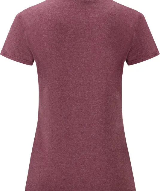 SC61372 - Lady-fit Valueweight T (61-372-0) Heather Burgundy