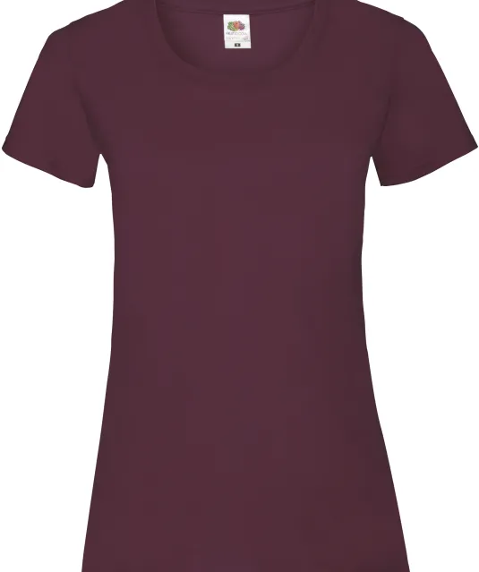 SC61372 - Lady-fit Valueweight T (61-372-0) Burgundy