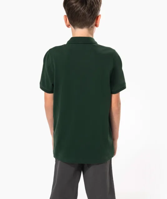 K268 - Kinderpolo met korte mouwen White
