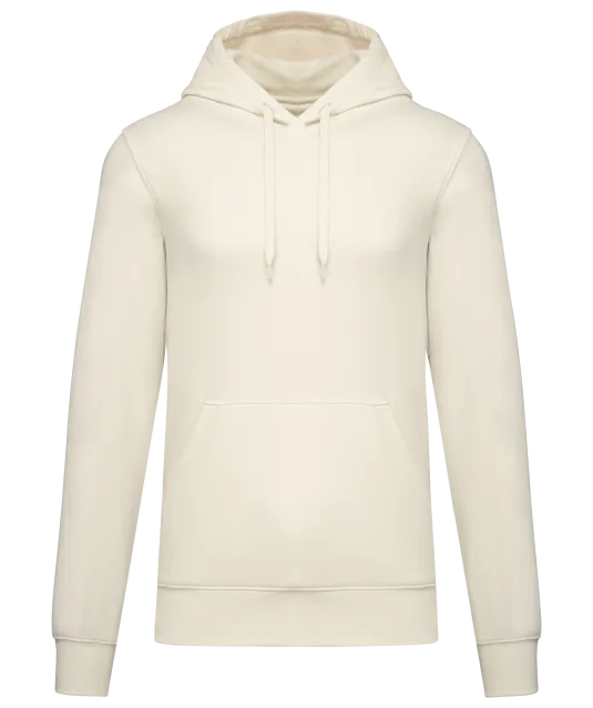 K4027 - Ecologische herensweater met capuchon Coconut Milk
