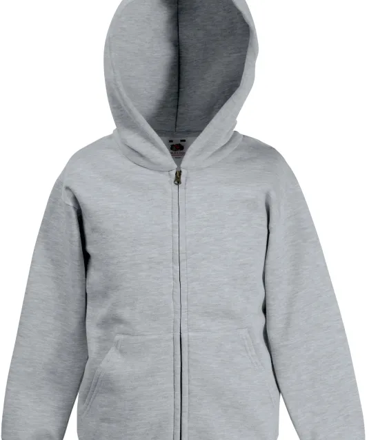 SC62045 - Kids Classic sweatvest met capuchon (62-045-0) Heather Grey