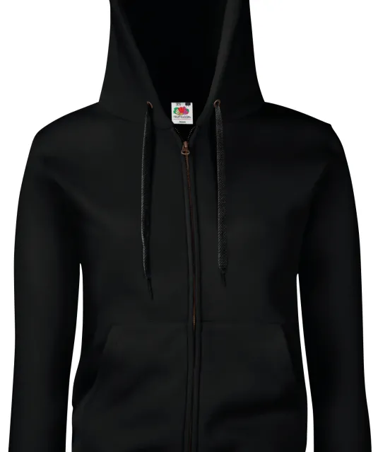 SC62118 - Lady-fit Premium Hooded Sweat Jacket (62-118-0) Black