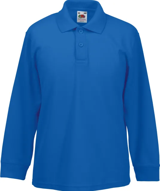 SC63201 - 65/35 Polo met lange mouwen Royal Blue