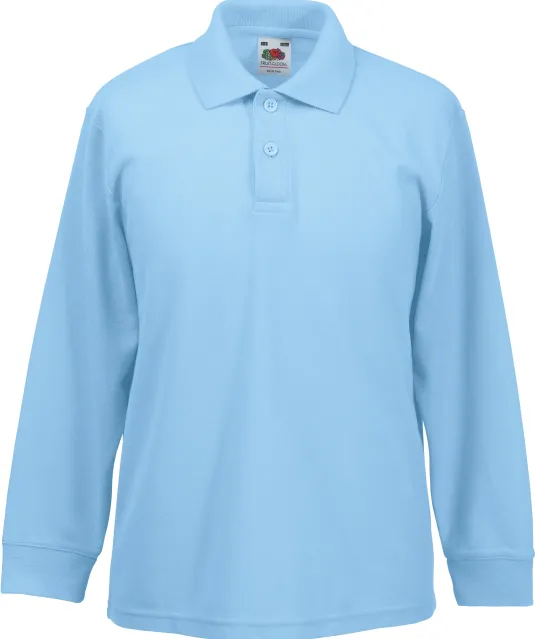 SC63201 - 65/35 Polo met lange mouwen Sky Blue