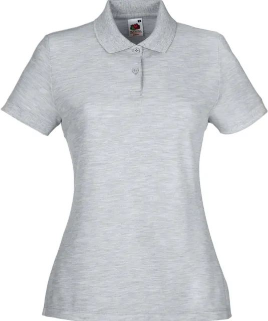 SC63212 - Lady-fit 65/35 Polo (63-212-0) Heather Grey