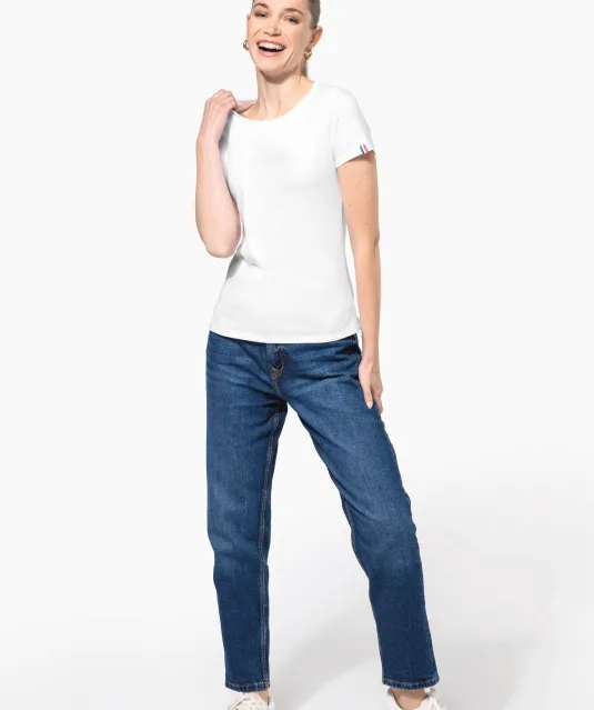 K3041 - Women's organic t-shirt "Origine France Garantie" White