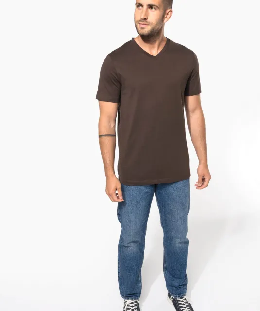 K357 - T-shirt V-hals korte mouwen White