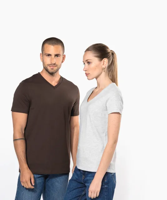 K357 - T-shirt V-hals korte mouwen White