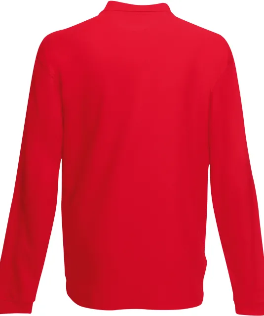 SC63310 - Premium Long Sleeve Polo (63-310-0) Red