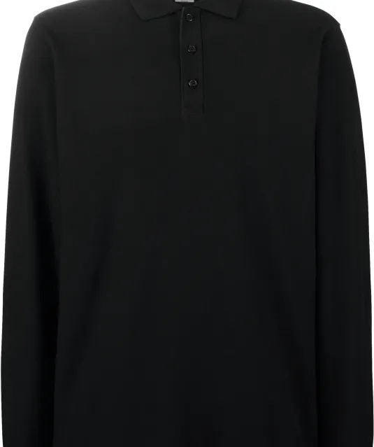 SC63310 - Premium Long Sleeve Polo (63-310-0) Black