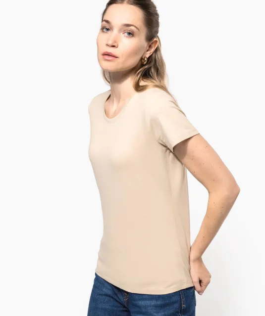 K380 - Dames t-shirt ronde hals korte mouwen White